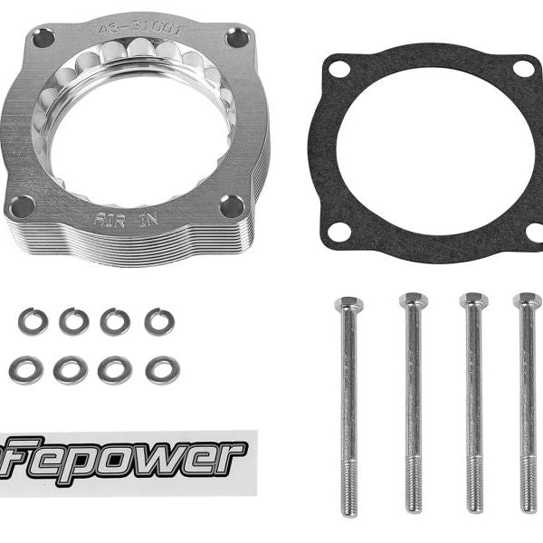 aFe Silver Bullet Throttle Body Spacer N62 Only BMW (E53) 04-09 5series (E60) 04-09 6series (E63/64)-Throttle Body Spacers-aFe-AFE46-31001-SMINKpower Performance Parts