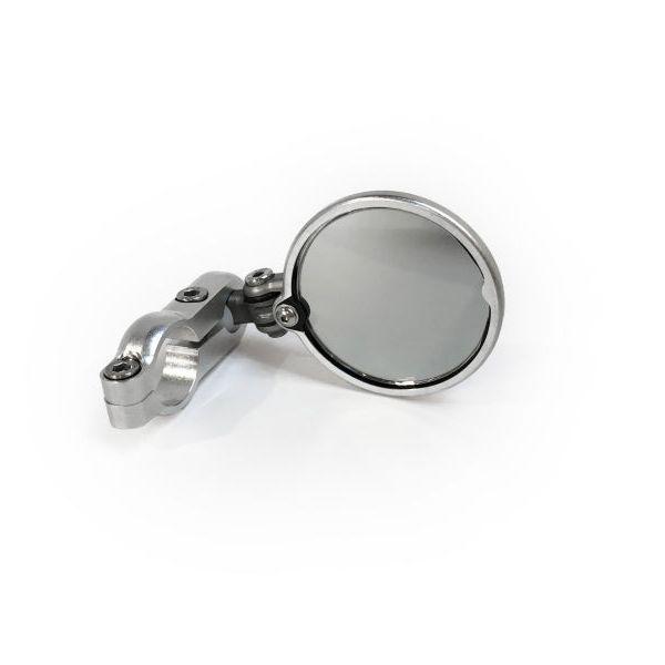 CRG Blindsight Folding 2 in. Round Bar-End Mirror - Silver