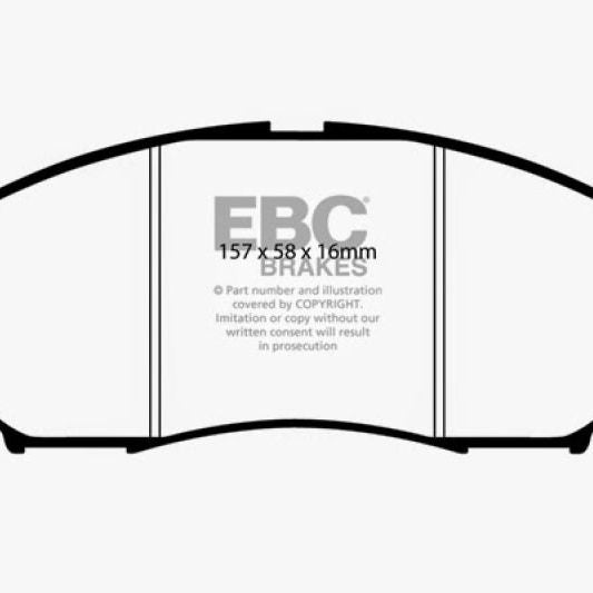 EBC 06-09 Infiniti FX35 3.5 Greenstuff Front Brake Pads