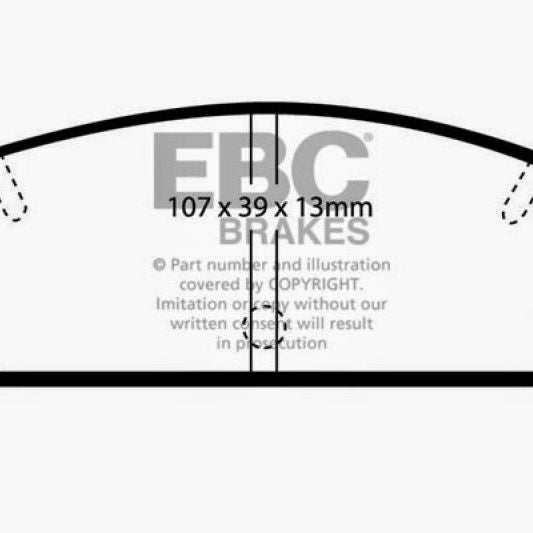 EBC 03-04 Mazda Protege 2.0 Turbo (Mazdaspeed) Greenstuff Rear Brake Pads