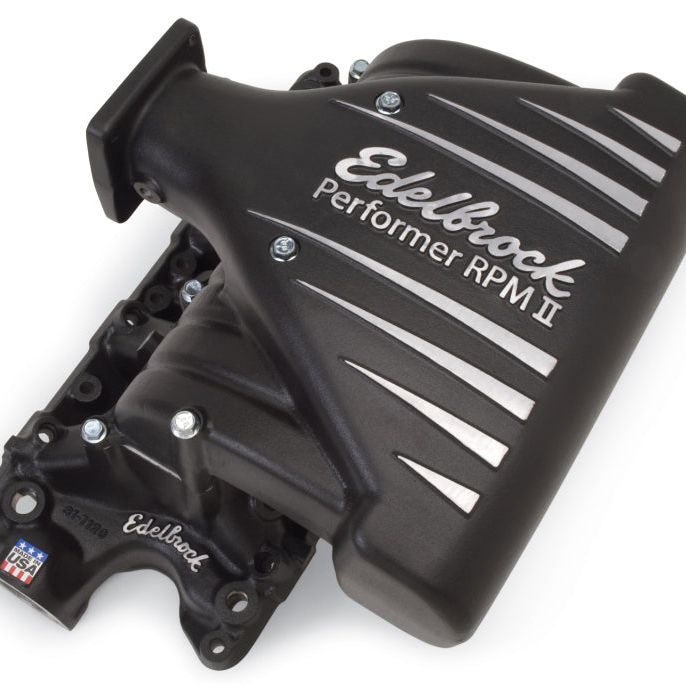 Edelbrock Intake Manifold Ford Mustang 5 0L Performer RPM II Manifold Black Finish