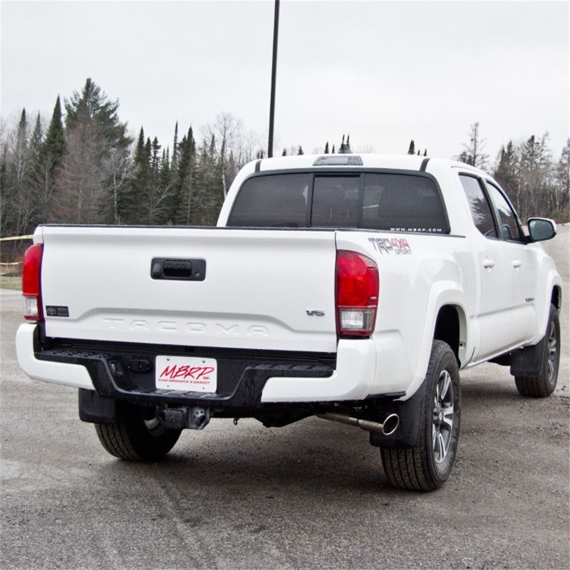 MBRP 2016 Toyota Tacoma 3.5L Cat Back Single Side Exit Aluminized Exhaust System-Catback-MBRP-MBRPS5338AL-SMINKpower Performance Parts