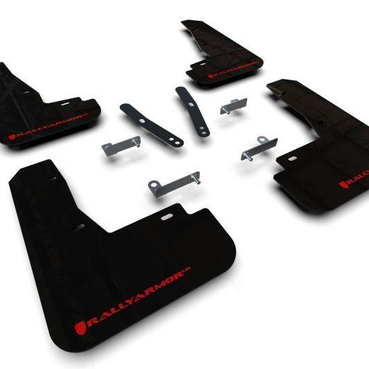 Rally Armor 22-24 Kia EV6 Black UR Mud Flap Red Logo