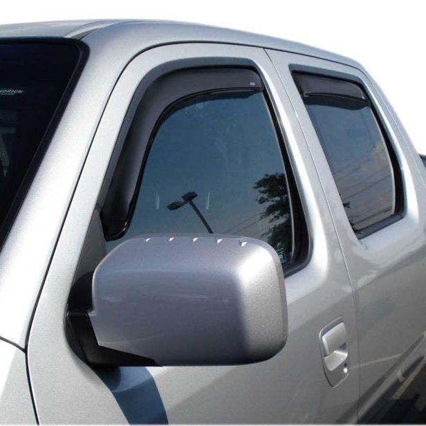 AVS 06-14 Honda Ridgeline Ventvisor In-Channel Front & Rear Window Deflectors 4pc - Smoke