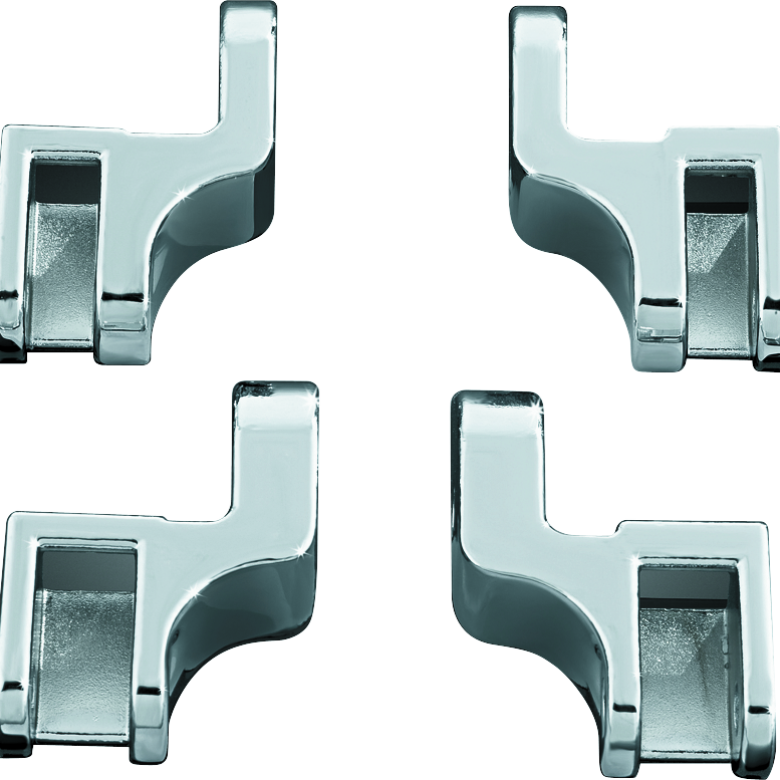 Kuryakyn Driver Floorboard Relocation Brackets For FLST Models Chrome