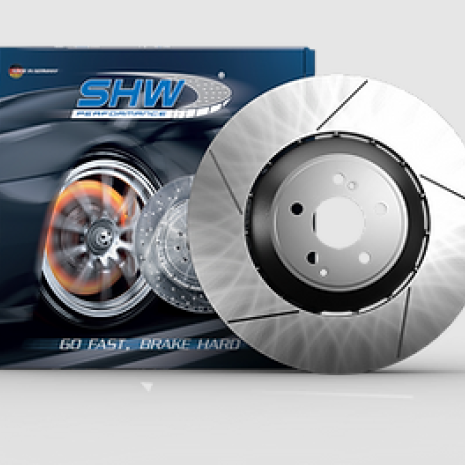 SHW 10-16 Porsche Panamera Turbo 4.8L w/o Ceramics Left Front Slotted LW Brake Rotor (298615301C)