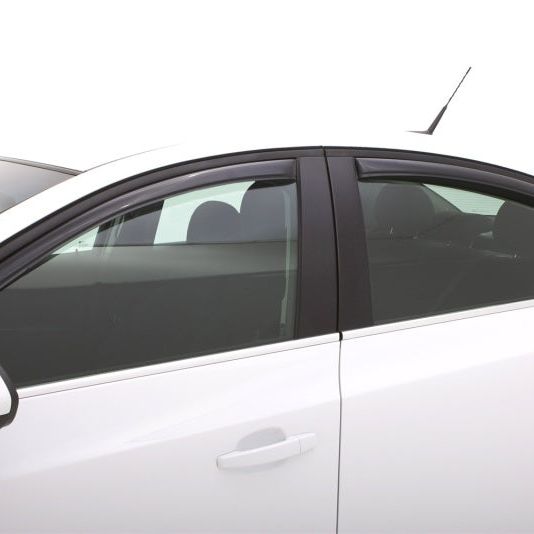 AVS 11-15 Chevy Cruze Ventvisor In-Channel Front & Rear Window Deflectors 4pc - Smoke