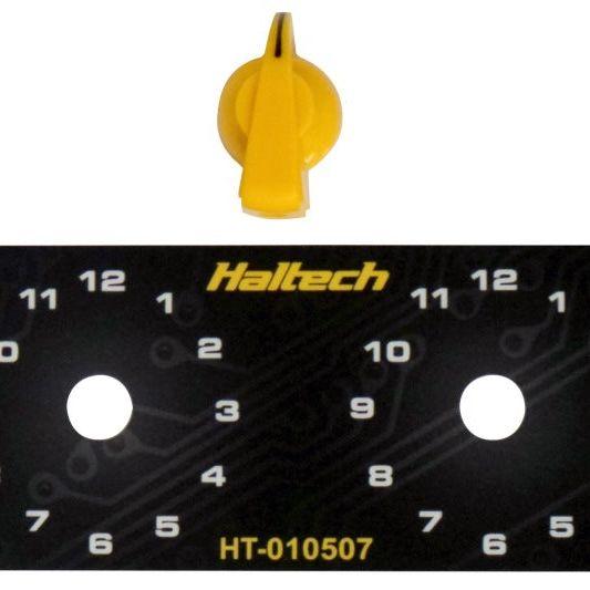 Haltech Dual Switch Panel Kit w/Yellow Knob