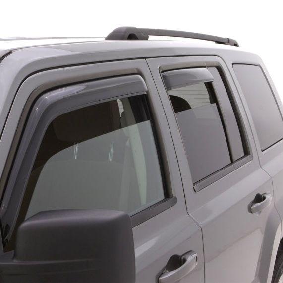 AVS 07-18 Jeep Patriot Ventvisor In-Channel Front & Rear Window Deflectors 4pc - Smoke