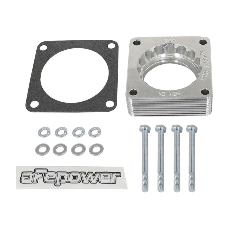 aFe Silver Bullet Throttle Body Spacer 03-06 Nissan 350Z V6 3.5L (VQ35DE)-Throttle Body Spacers-aFe-AFE46-36008-SMINKpower Performance Parts