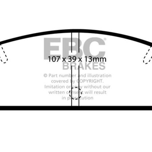 EBC 03-04 Mazda Protege 2.0 Turbo (Mazdaspeed) Greenstuff Rear Brake Pads