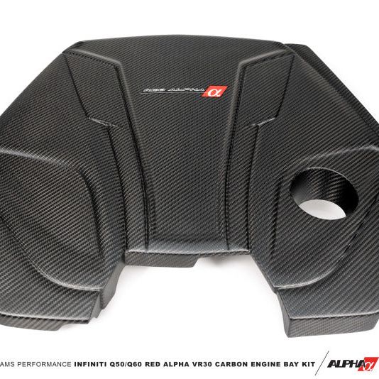 AMS Performance Infiniti 17+ Q60 / 16+ Q50 3.0TT Alpha Matte Carbon Engine Cover