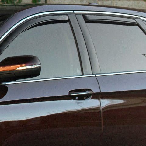 AVS 07-12 Hyundai Santa Fe Ventvisor In-Channel Front & Rear Window Deflectors 4pc - Smoke
