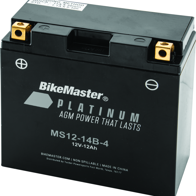 BikeMaster AGM Battery - MS12-14B-4