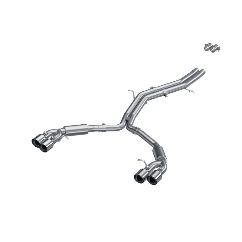 MBRP 18-21 Audi S5 Coupe/S4 Sedan T304 SS 2.5in Cat-Back Quad Rear Exit Exhaust - SS Tips-Catback-MBRP-MBRPS4607304-SMINKpower Performance Parts