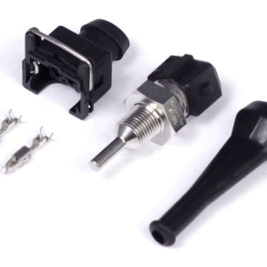 Haltech Oil Temperature Sensor High Range 150 Deg C 1/8 NPT Thread (Incl Bosch EV1 Plug & Pins)