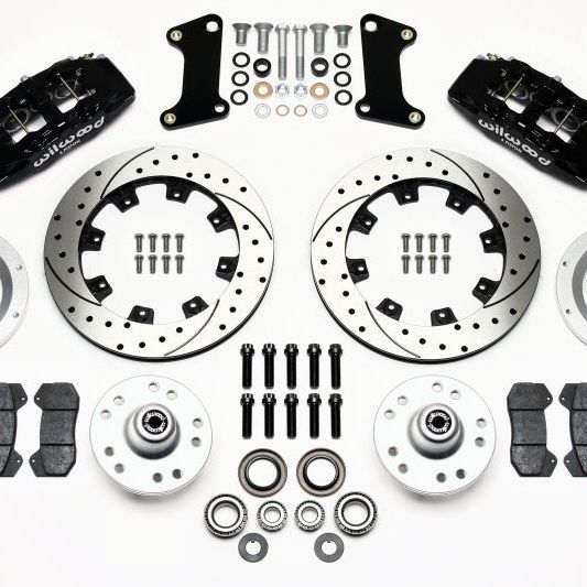 Wilwood Dynapro 6 Front Hub Kit 12.19in Drilled 67-69 Camaro (*Line Kit Needed*)-Big Brake Kits-Wilwood-WIL140-10510-D-SMINKpower Performance Parts