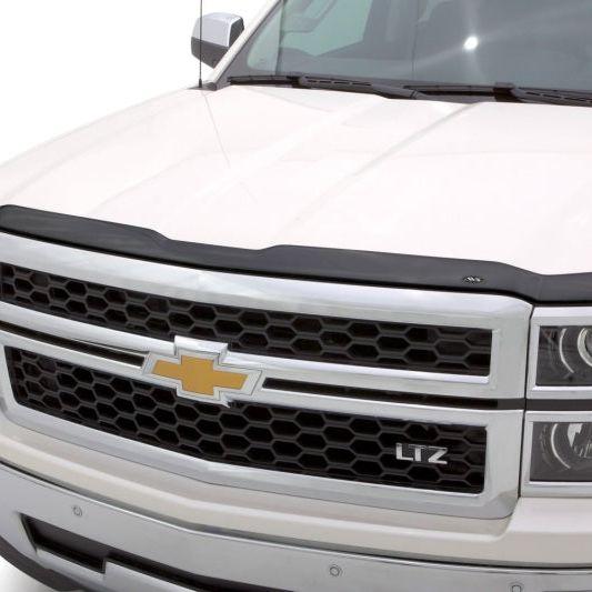 AVS 14-15 Chevy Silverado 1500 Aeroskin Low Profile Acrylic Hood Shield - Smoke