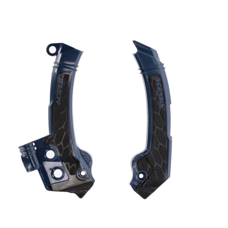 Acerbis 23+ Husqvarna FC/FX/ TC/ TXi/ FE/ TE Frame Guards- X-Grip - Blue/Black-Plastics-Acerbis-ACB2979601034-SMINKpower Performance Parts