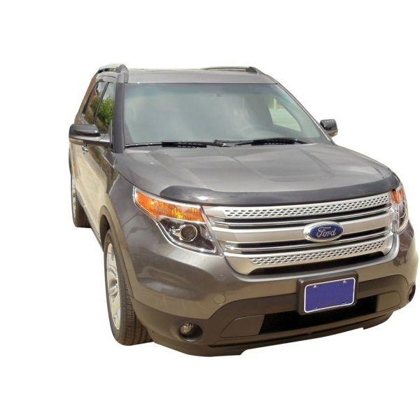 AVS 11-15 Ford Explorer (Excl. Sport Model) Aeroskin Low Profile Acrylic Hood Shield - Smoke