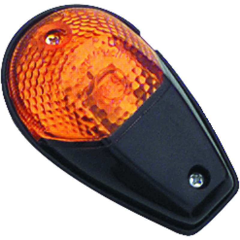 BikeMaster Universal Flush Mount Marker Light - Black/Amber