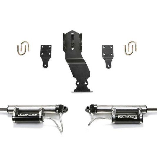 Fabtech 17-21 Ford F250/F350 4WD Dual Steering Stabilizer System w/DL 2.25 Resi Shocks