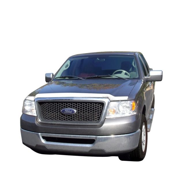 AVS 04-08 Ford F-150 Aeroskin Low Profile Hood Shield - Chrome