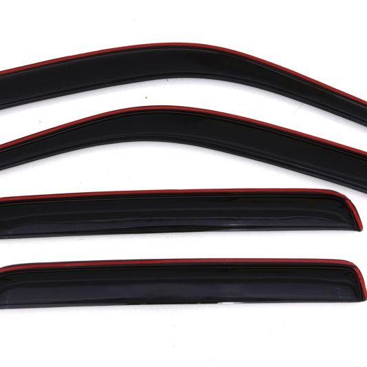 AVS 06-14 Honda Ridgeline Ventvisor In-Channel Front & Rear Window Deflectors 4pc - Smoke