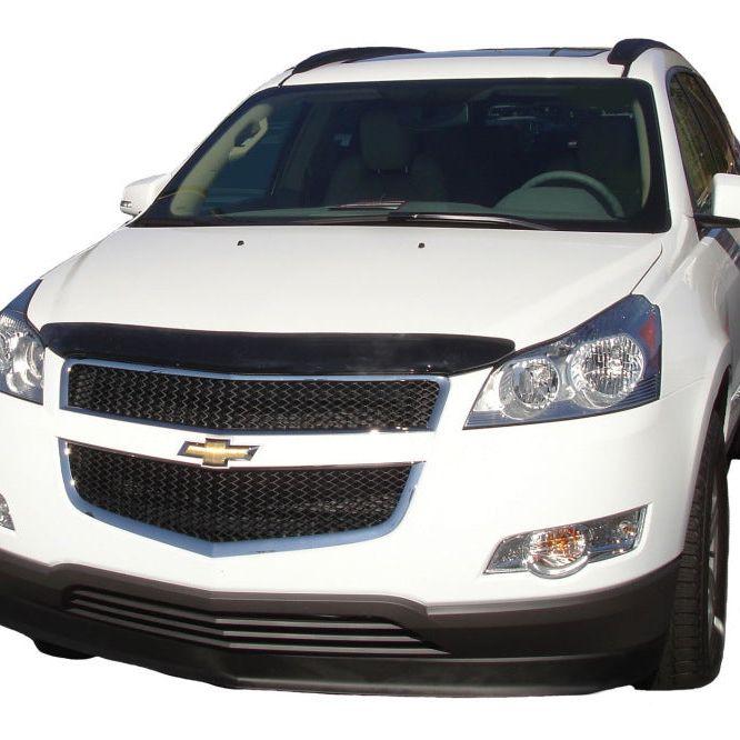 AVS 09-12 Chevy Traverse High Profile Bugflector II Hood Shield - Smoke