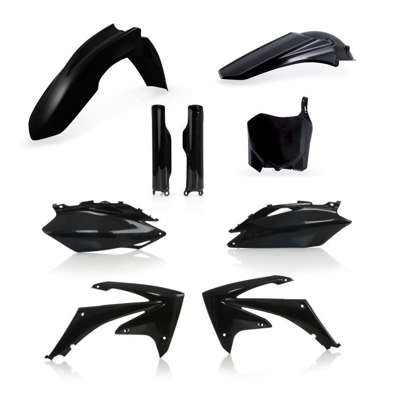 Acerbis 09-13 Honda CRF250R/ CRF450R Full Plastic Kit - Black-Plastics-Acerbis-ACB2198000001-SMINKpower Performance Parts