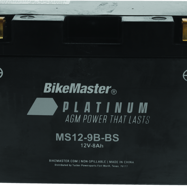 BikeMaster AGM Battery - MS12-9B-BS