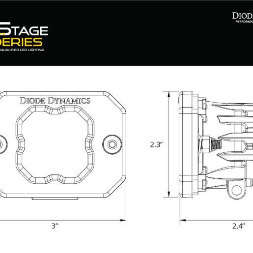 Diode Dynamics Stage Series Flush Mount Reverse Light Kit C2 Sport-Light Accessories and Wiring-Diode Dynamics-DIODD7148-SMINKpower Performance Parts