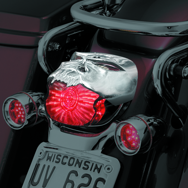 Kuryakyn Zombie Taillight Cover Chrome