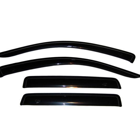 AVS 07-10 Mitsubishi Outlander Ventvisor Outside Mount Window Deflectors 4pc - Smoke