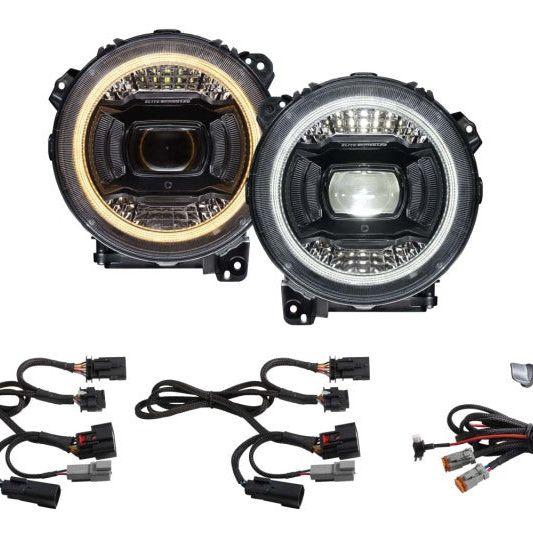 Diode Dynamics 18-23 Jeep JL Wrangler Elite LED Headlamps