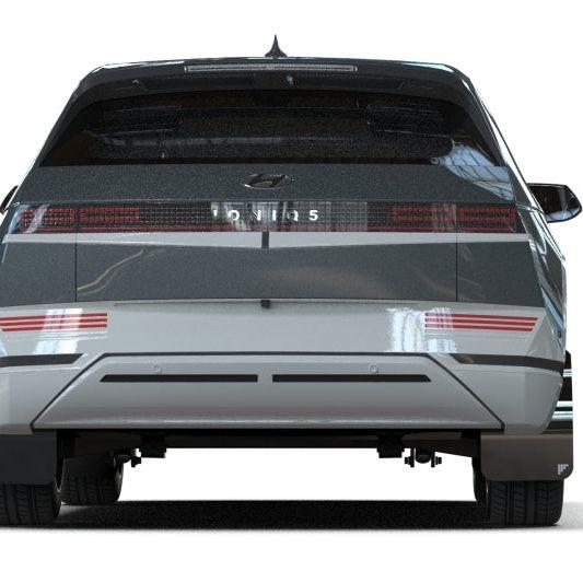 Rally Armor 22-24 Hyundai Ioniq 5 Black UR Mud Flap Silver Battery Logo