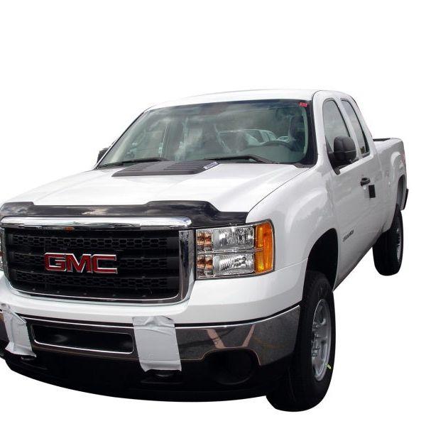 AVS 11-14 GMC Sierra 2500 Aeroskin Low Profile Acrylic Hood Shield - Smoke