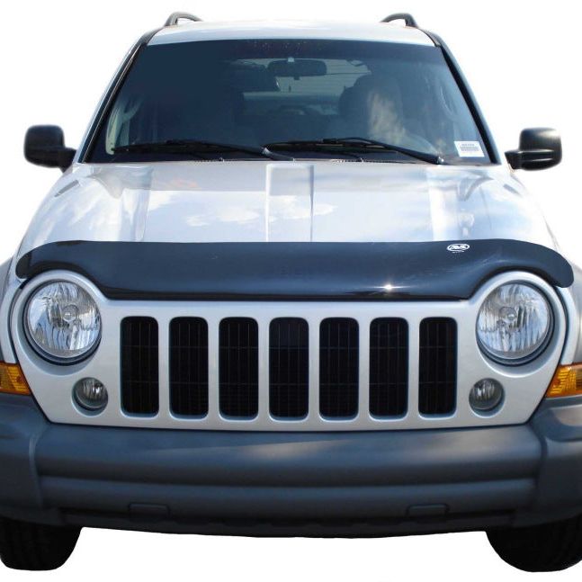 AVS 02-07 Jeep Liberty (Excl. Renegade Model) High Profile Bugflector II Hood Shield - Smoke