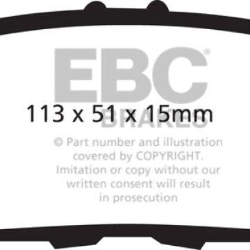 EBC 09-14 Acura TL 3.5 Yellowstuff Rear Brake Pads