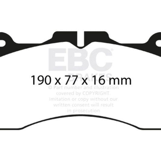 EBC 2016+ Lexus GS-F Bluestuff Front Brake Pads