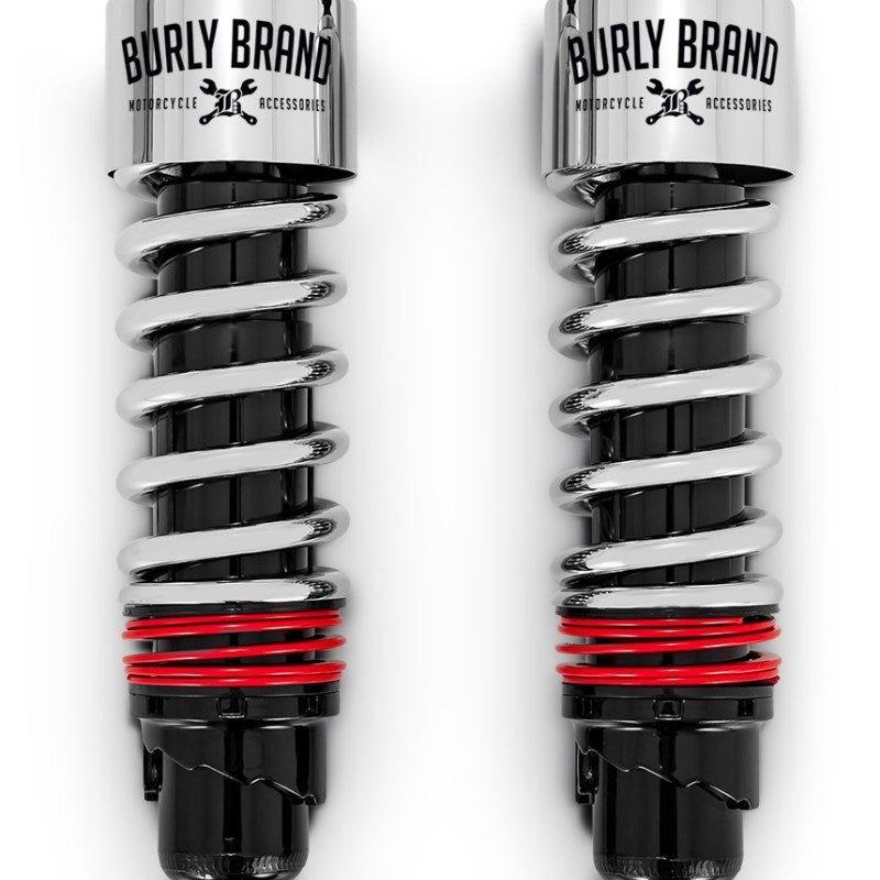 Burly Brand FLH Slammer Shocks - Chrome