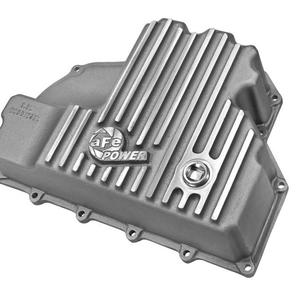 AFE Engine Oil Pan Raw; 14-16 Dodge RAM 1500 EcoDiesel 3.0L V6 (td)-Diff Covers-aFe-AFE46-70280-SMINKpower Performance Parts