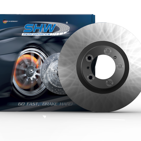 SHW 15-18 Porsche Macan Turbo 3.6L w/o Ceramic Brakes Rear Smooth Monobloc Brake Rotor (95B615601D)