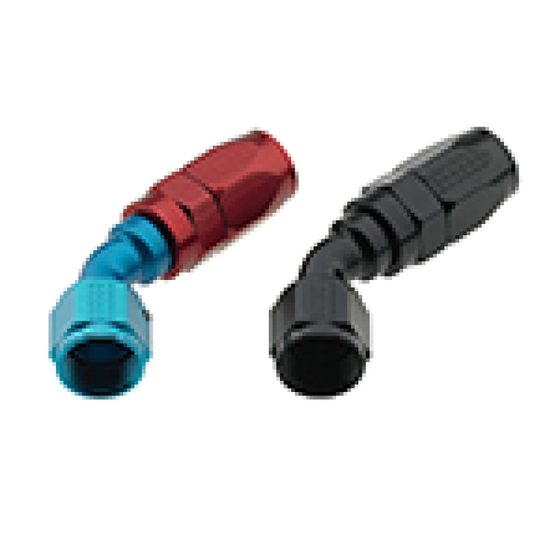 Fragola -6AN x 45 Degree Pro-Flow Hose End - Black-Fittings-Fragola-FRA224506-BL-SMINKpower Performance Parts