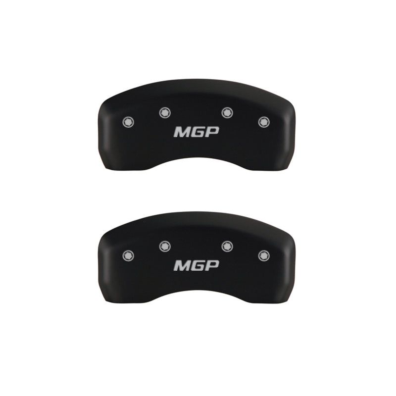 MGP 4 Caliper Covers Engraved Front & Rear MGP Red finish silver ch-Caliper Covers-MGP-MGP37022SMGPRD-SMINKpower Performance Parts