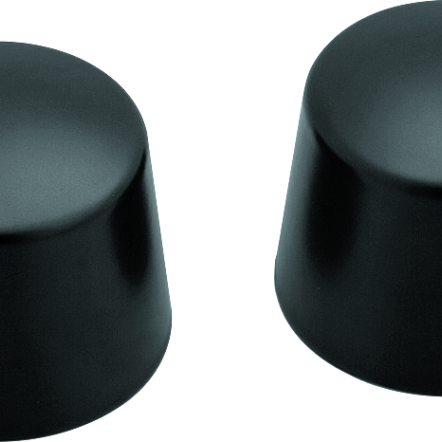 Kuryakyn Front Axle Nut Caps Satin Black