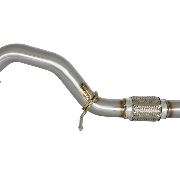 aFe Power Elite Twisted Steel 16-17 Honda Civic I4-1.5L (t) 2.5in Rear Down-Pipe Mid-Pipe-Headers & Manifolds-aFe-AFE48-36605-SMINKpower Performance Parts