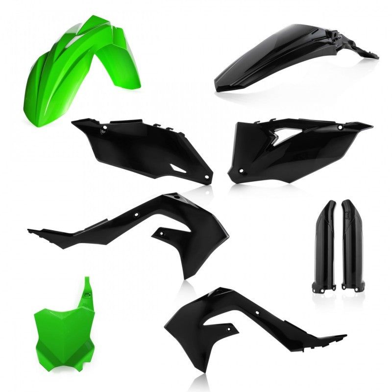 Acerbis 19-24 Kawasaki KX250/ KX250X/ KX450 Full Plastic Kit - Green/Black-Plastics-Acerbis-ACB2736291089-SMINKpower Performance Parts