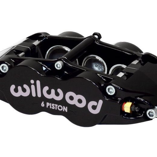 Wilwood Caliper-Narrow Superlite 6R-LH - Black 1.62/1.12/1.12in Pistons 1.25in Disc-Brake Calipers - Perf-Wilwood-WIL120-11779-BK-SMINKpower Performance Parts