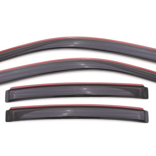 AVS 08-14 Dodge Avenger Ventvisor In-Channel Front & Rear Window Deflectors 4pc - Smoke